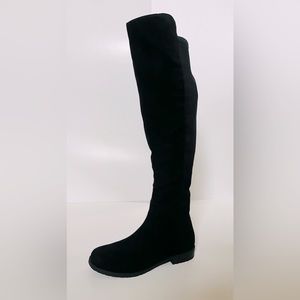 Unisa Over-the-Knee Boots, Black Faux Suede, Womens Size 8.5